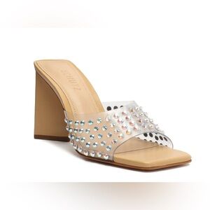 Schutz Lizah Crystal Vinyl Sandal